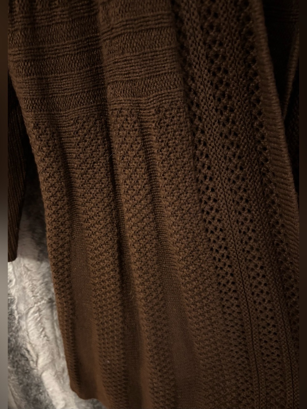 BloomChic Textured Kimono Collar Long Cardigan size 1X (14-16) - Picture 9 of 13